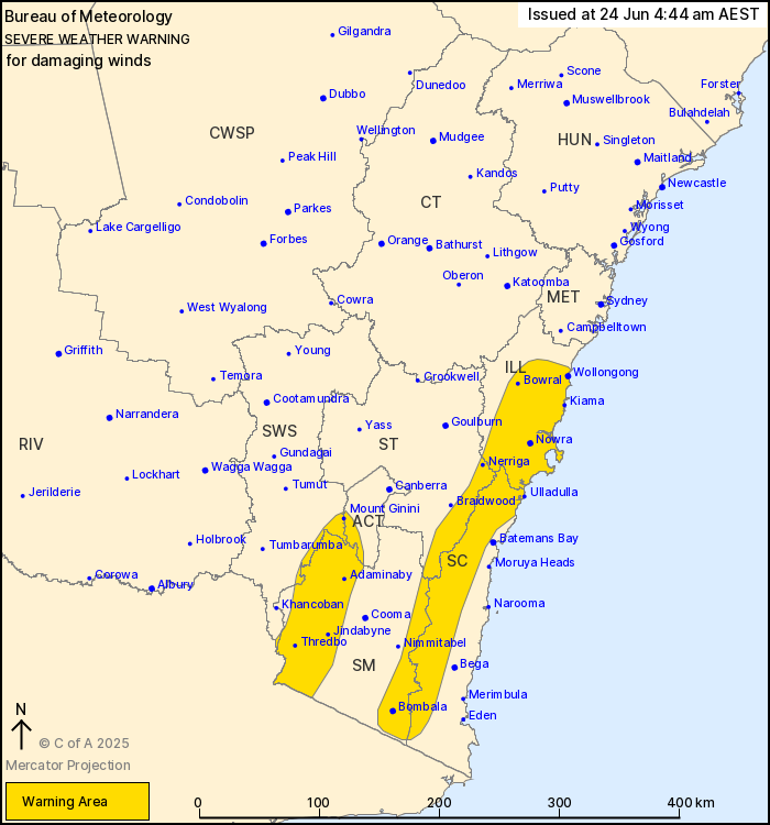 damaging winds warning