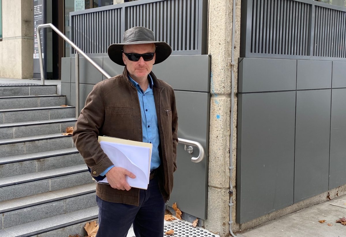 Andrew Thaler pictured in Queanbeyan in 2022.