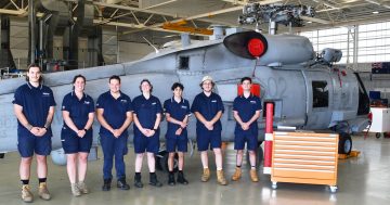 New apprentices join Sikorsky Australia helicopter maintenance team at Nowra