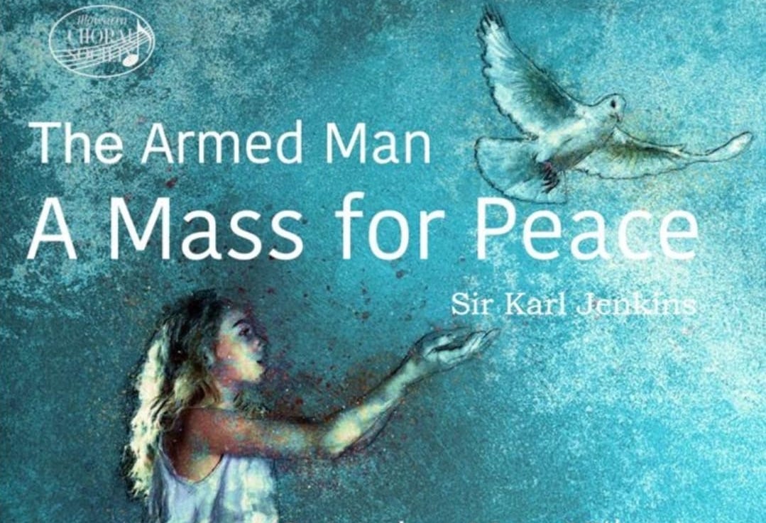 Flyer for The Armed Man: A Mass for Peace by Illawarra Choral Society