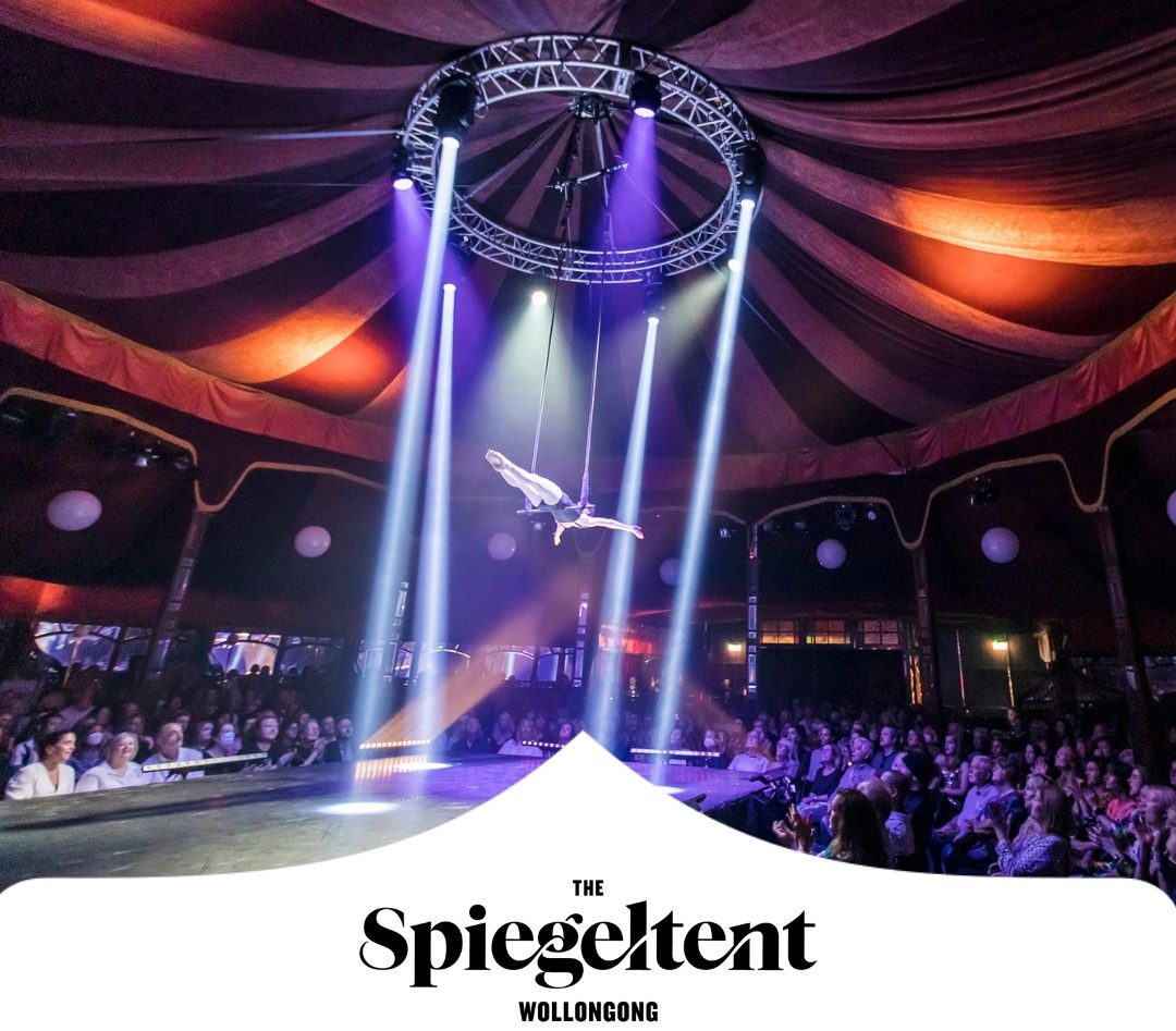 Flyer for The Spiegeltent Wollongong