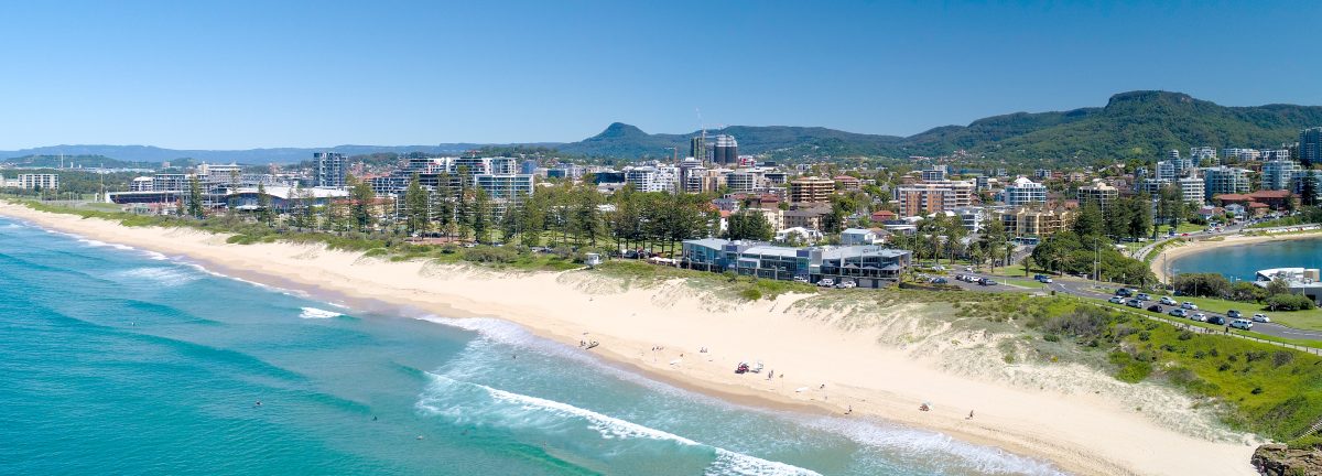 Aerial view of Wollongong