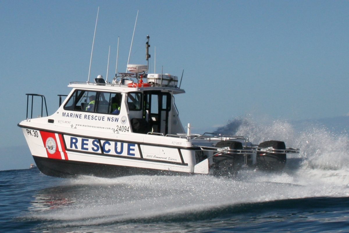 Marine Rescue NSW boat