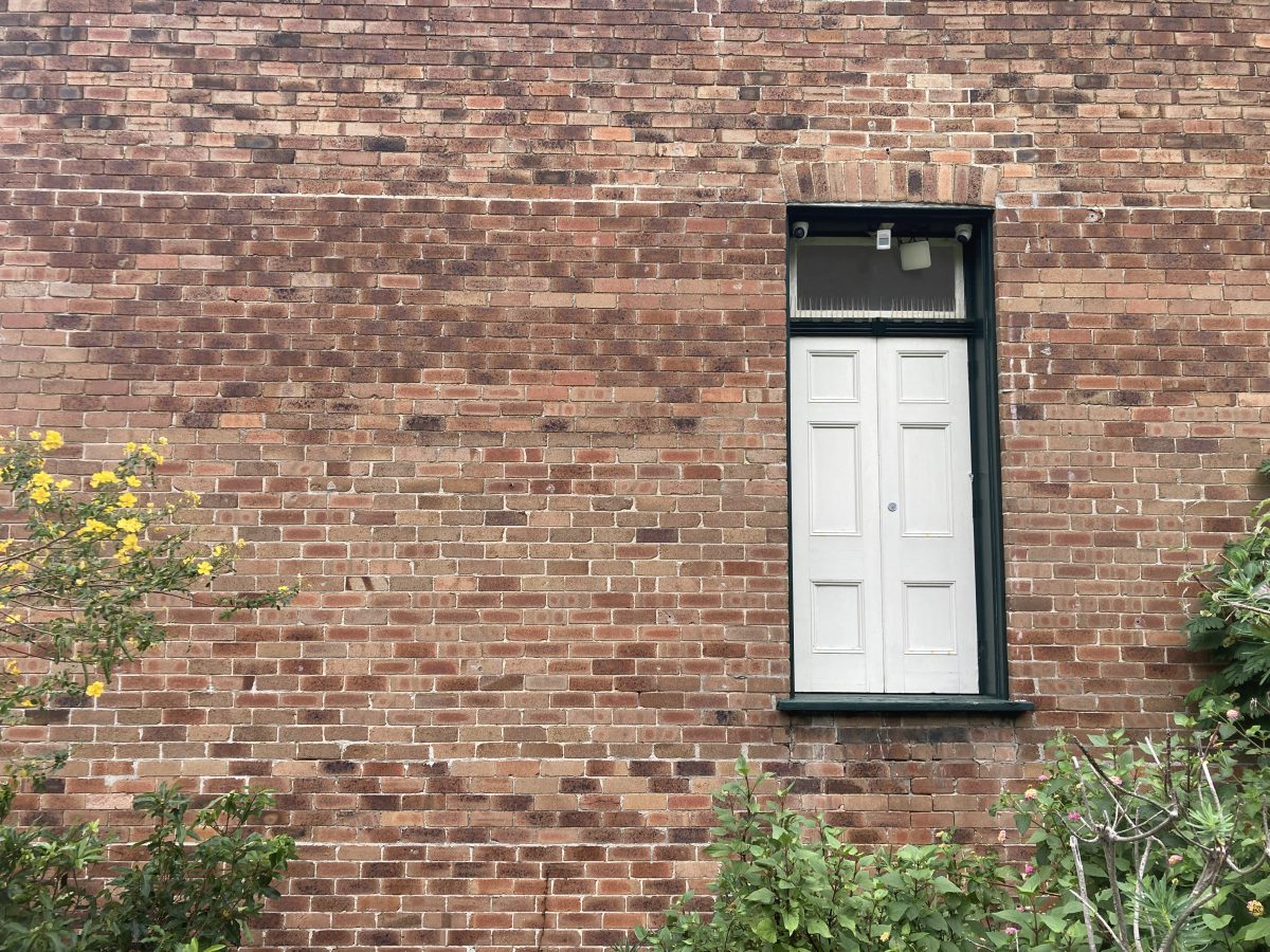 A door at the rear of the Clifton School of Arts leading to nowhere