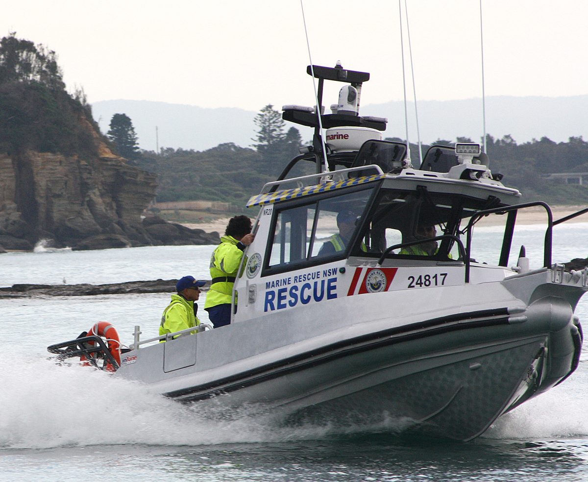 Marine rescue boat on the water
