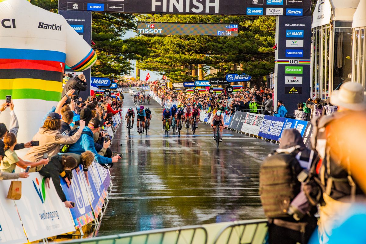 Wollongong's status as a bike city was confirmed when it hosted the UCI World Championships in 2022. 