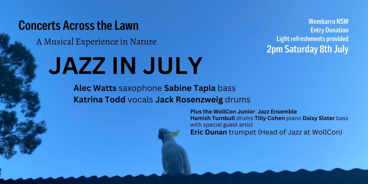Flyer for Jazz in July concert