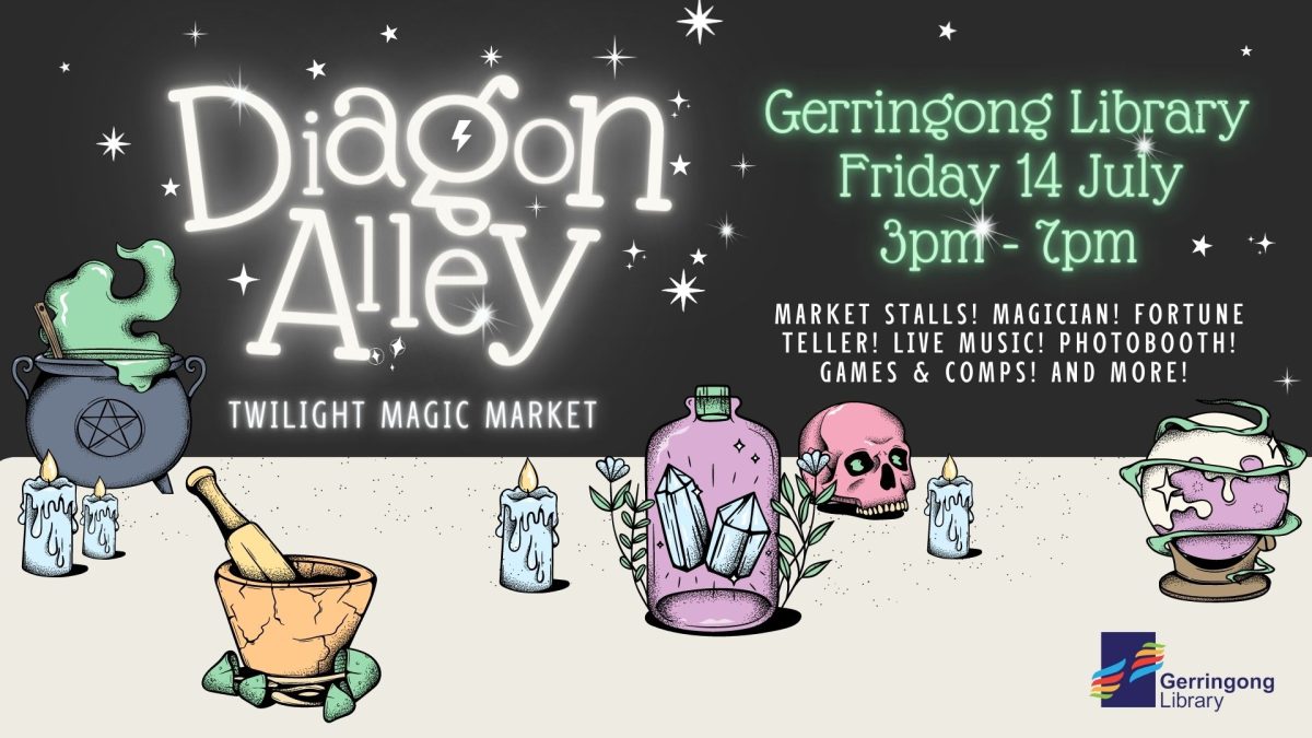 Flyer for Diagon Alley Twilight Magic Market 