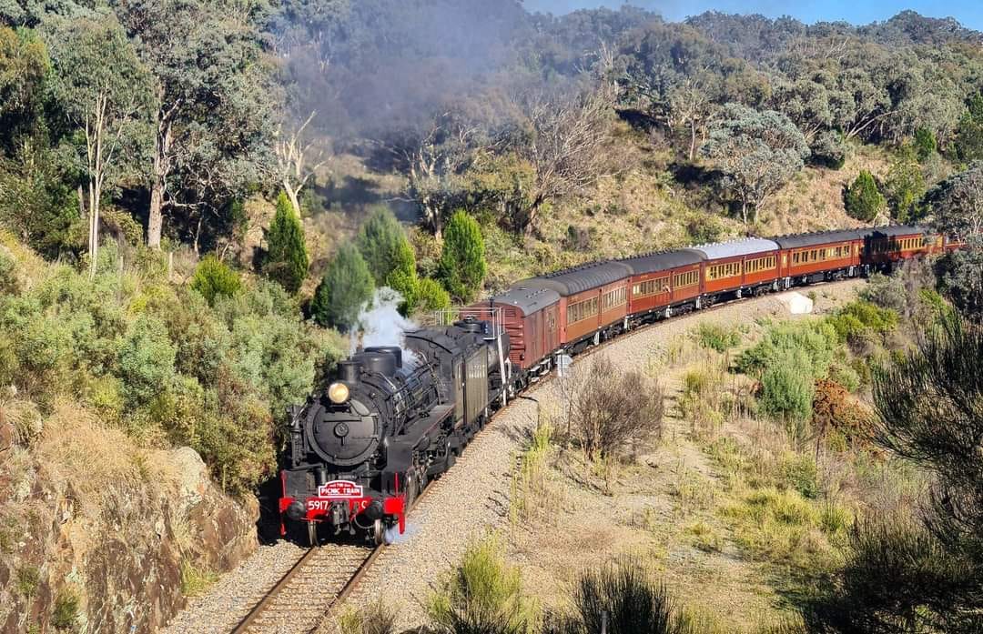 Black steam train 