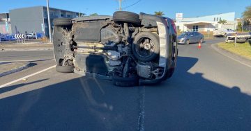 Grandmother and baby grandson escape injury in dramatic Dapto crash