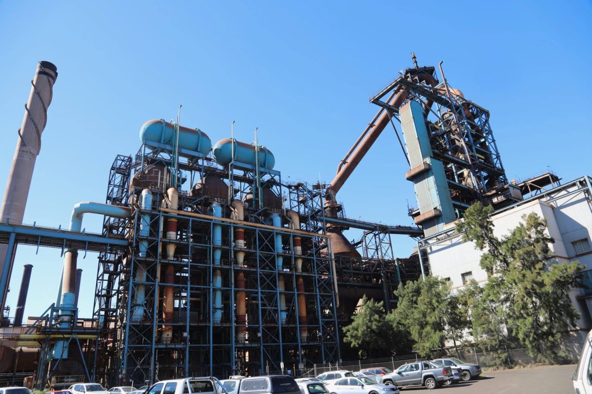 No 6 blast furnace at Port Kembla Steelworks