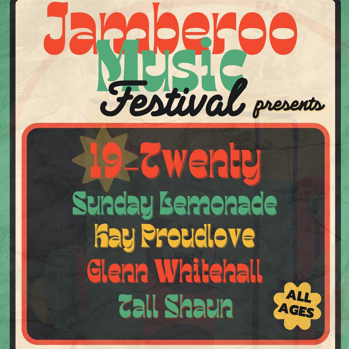 Flyer for Jamberoo Music festival