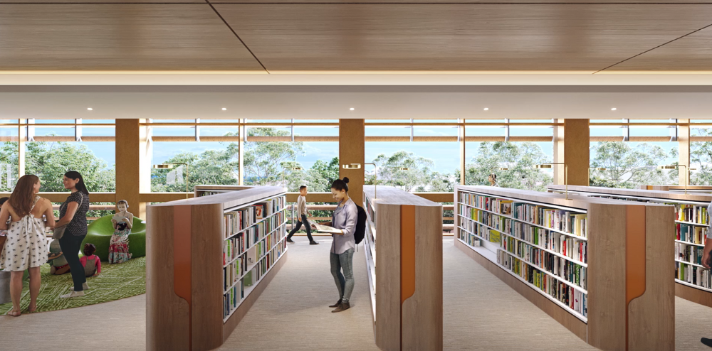 Artist's impression of the new library.