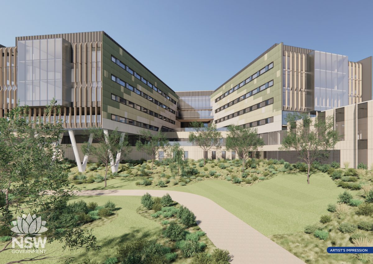 An artist's impression of the new Shellharbour Hospital.