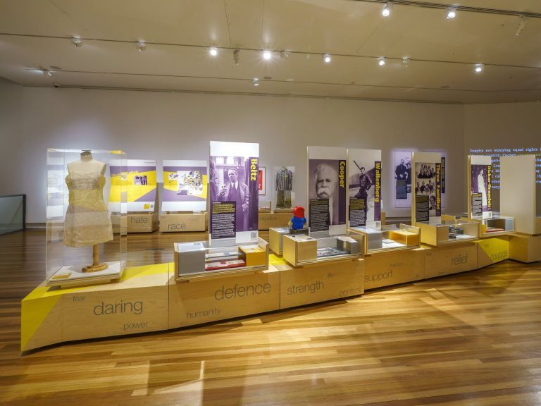 A photograph of part of the exhibition