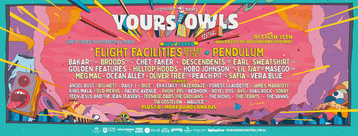 Flyer for Yours and Owls festival