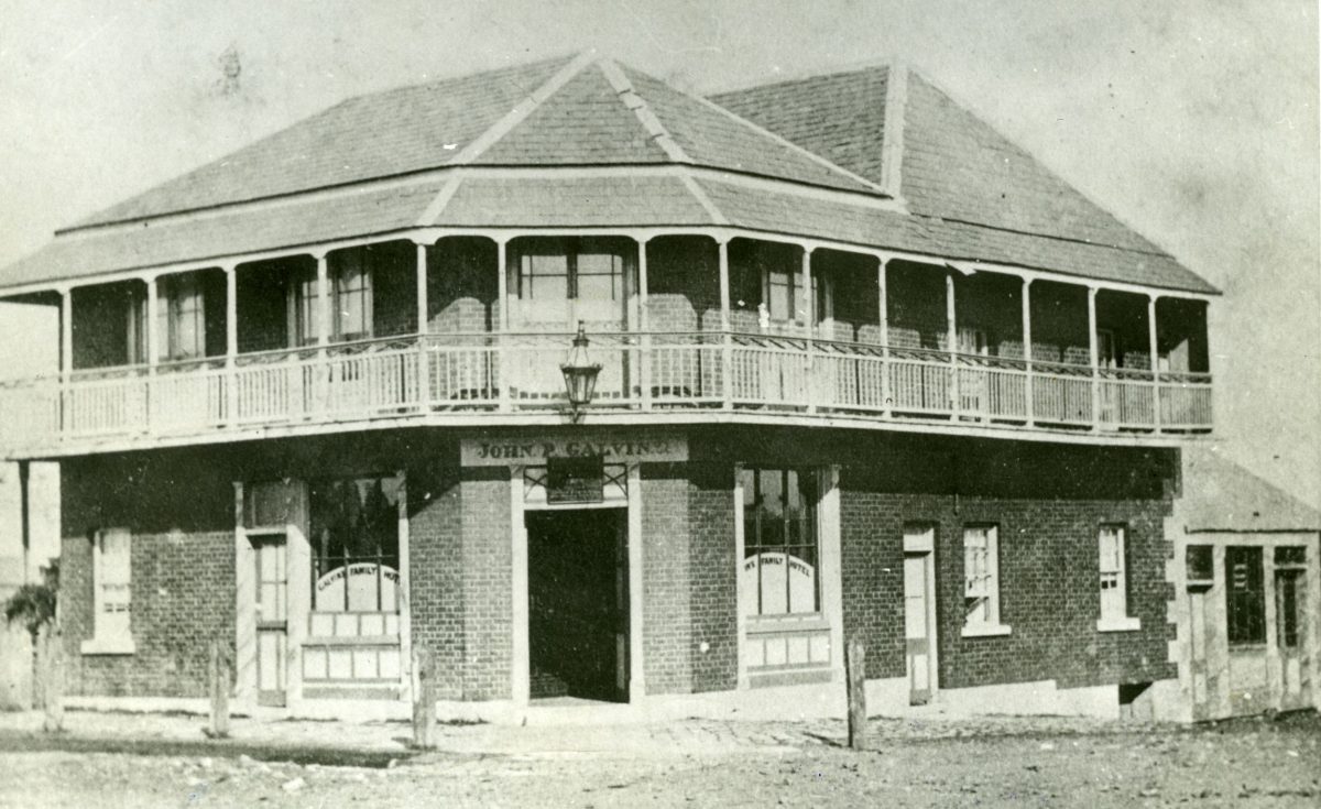 Cricketers Arms Hotel in the 1890s.