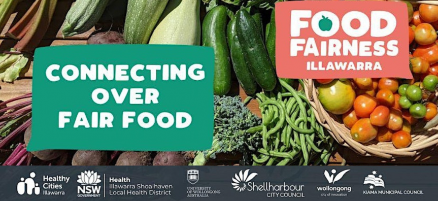 Banner for connecting over fair food event