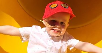Tough two-year-old defies the odds after devastating brain cancer diagnosis as a baby