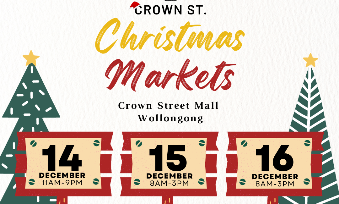 Flyer for Crown Street Christmas Markets