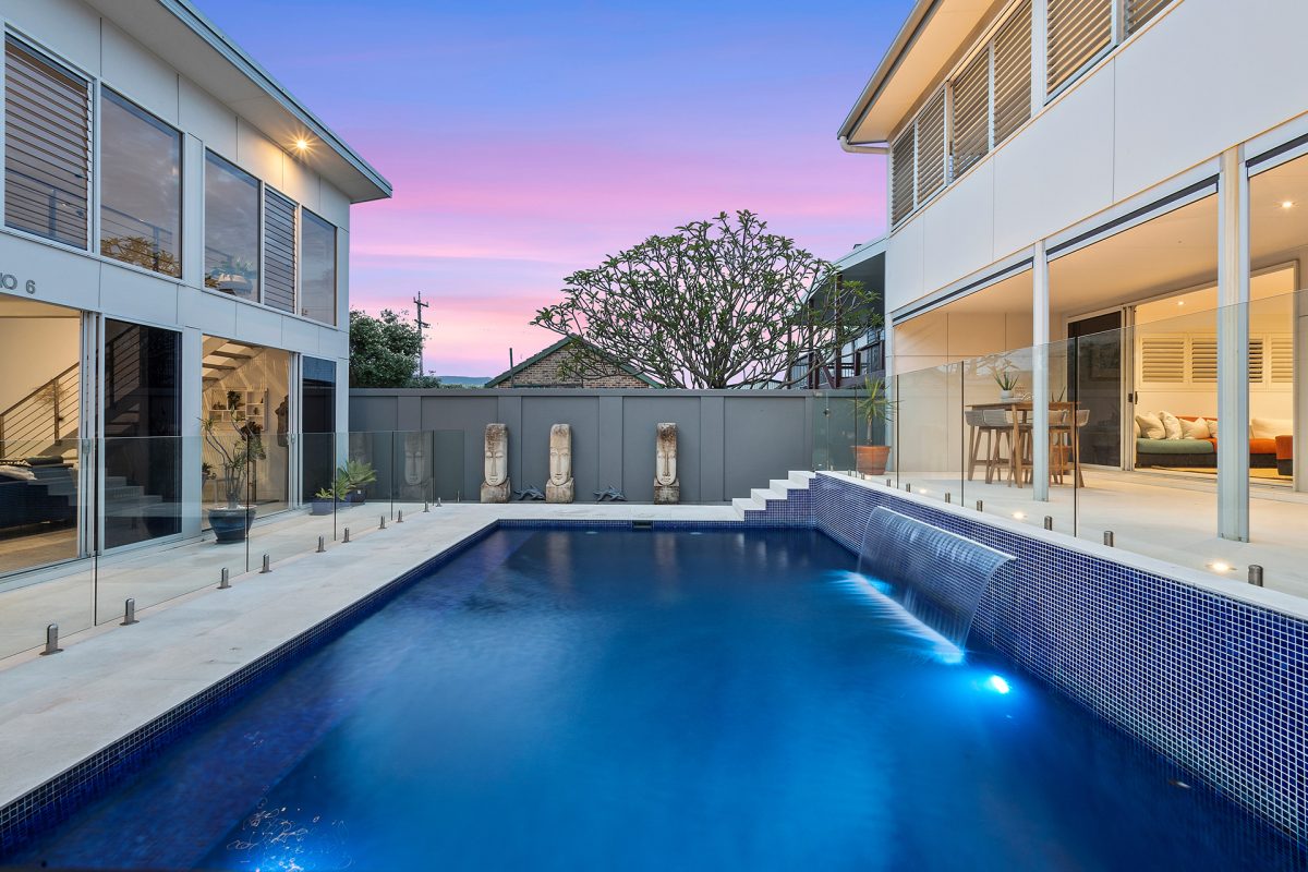 In-ground pool at 6 Beach Drive in Woonona