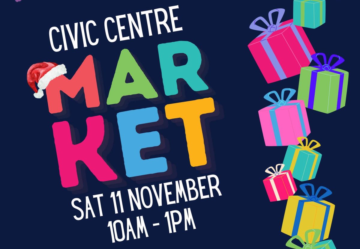 Flyer for Civic Centre Market at Shellharbour