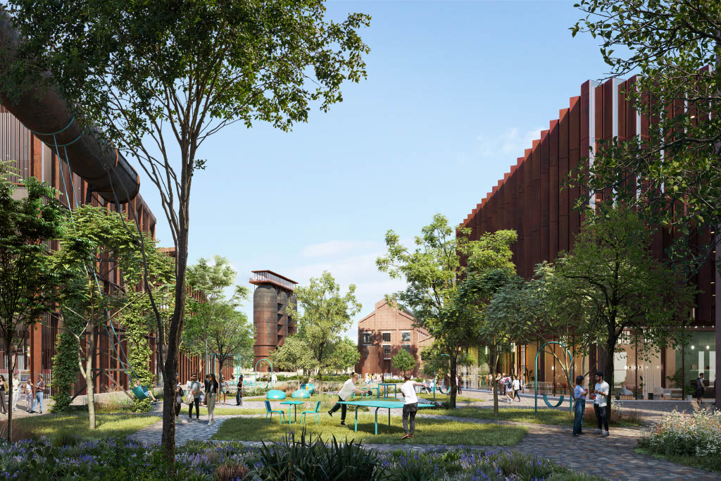 An artist's impression of BlueScope's proposed multi-industrial precinct.