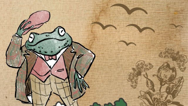 Illustration of toad from The Wind in the Willows