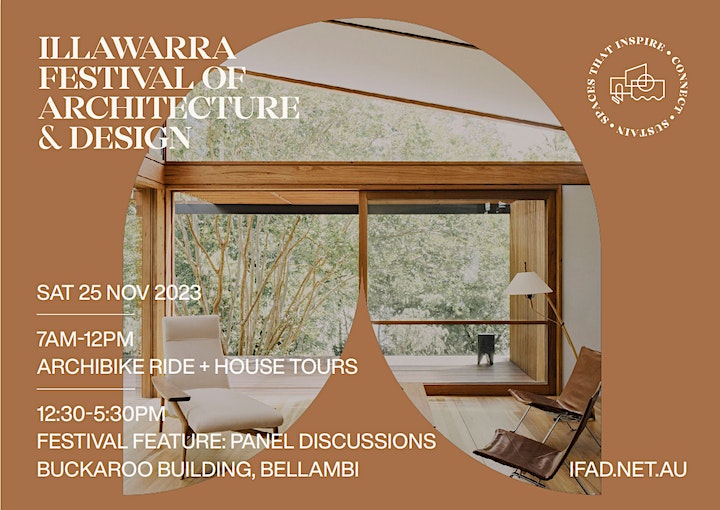 Flyer for Illawarra Festival of Architecture & Design 2023