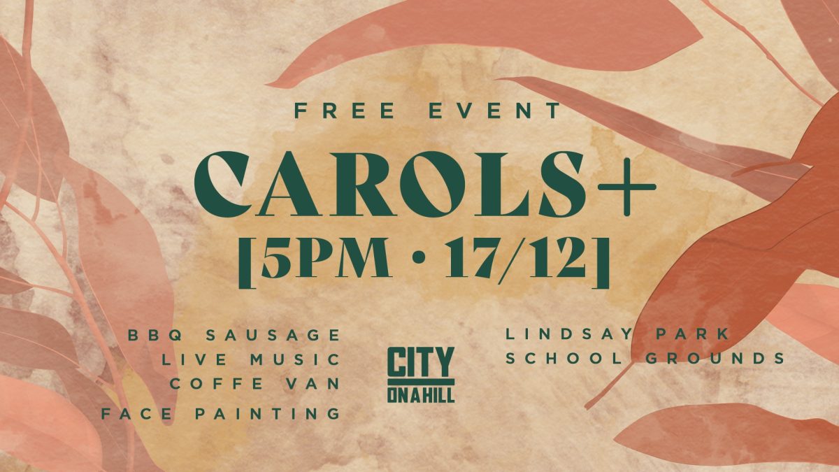 Banner for Carols+ event at Lindsay Public School