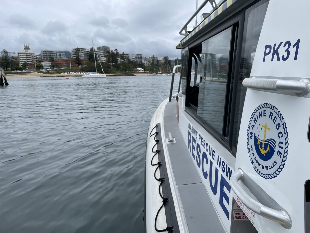 Marine Rescue's Port Kembla vessel at Wollongong Harbour.