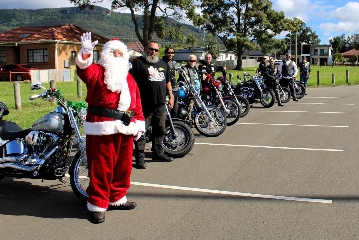 Some participants of the Bikers Toy Run.