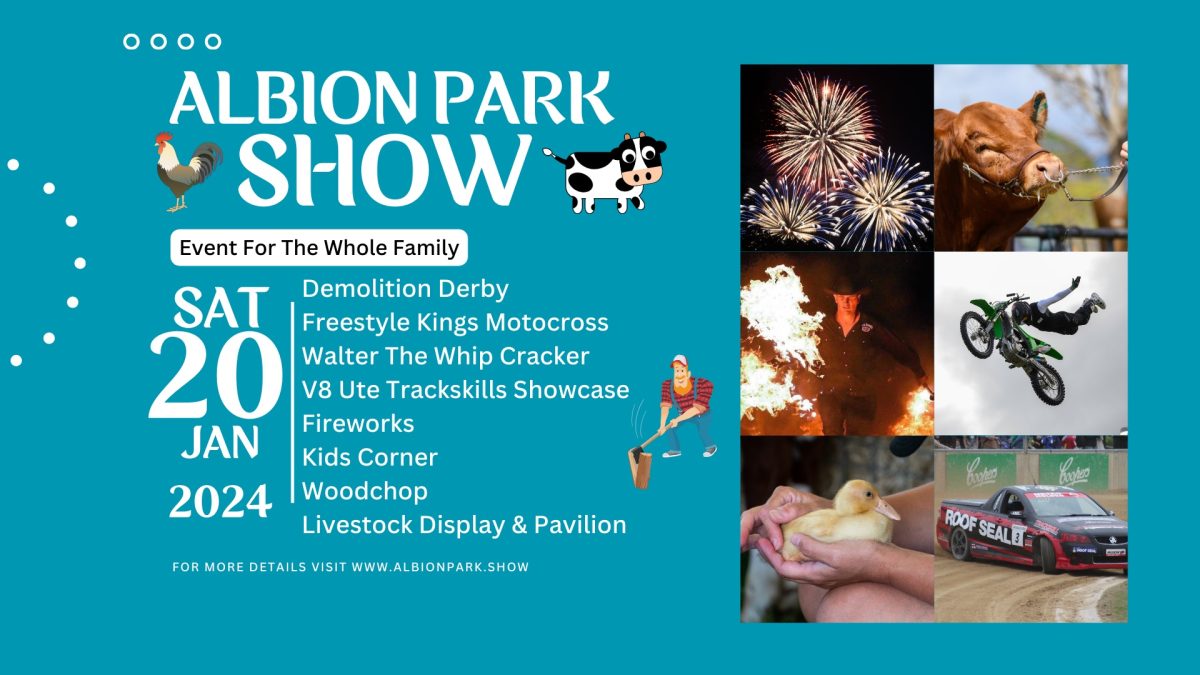 Flyer for Albion Park Show 