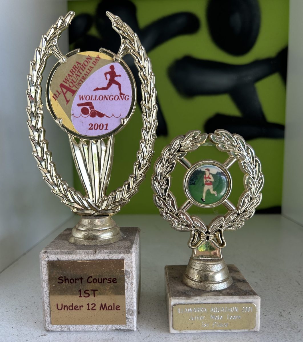 2001 Aquathon trophies. 