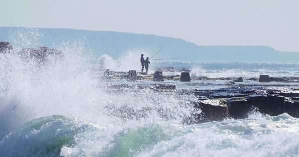 Wearing lifejackets now compulsory at Wollongong's rock fishing spots