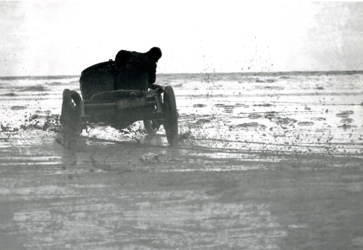 A driver in action on Seven Mile Beach.