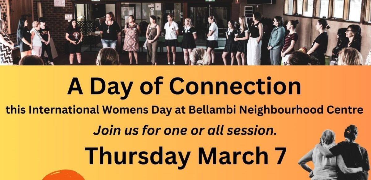 Banner for Day of Connection at Bellambi Neighbourhood Centre