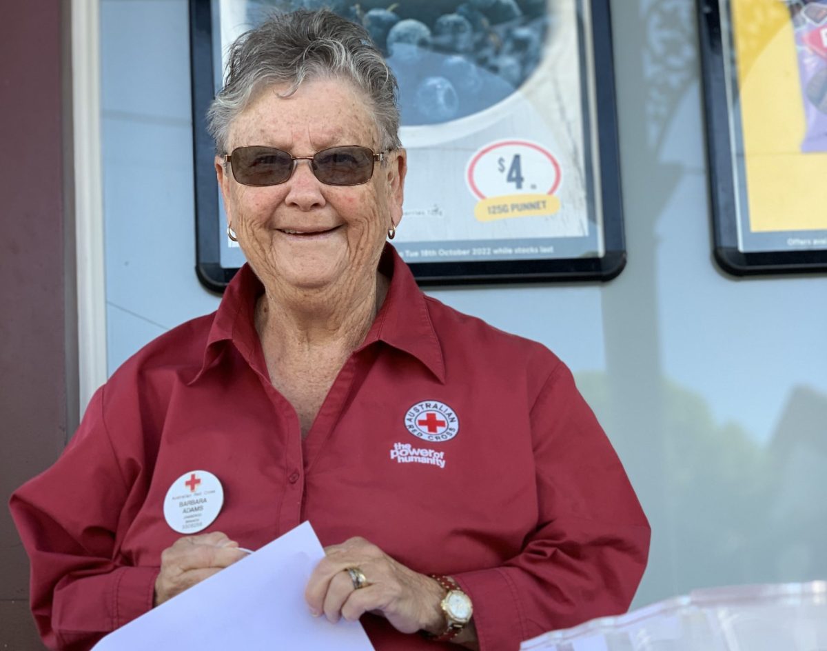 Red Cross Jamberoo President Barbara Adams 