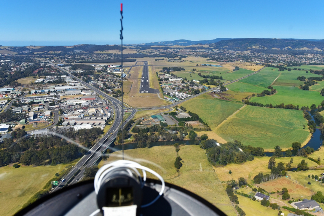 Aerial of the Albion Park area and airport.