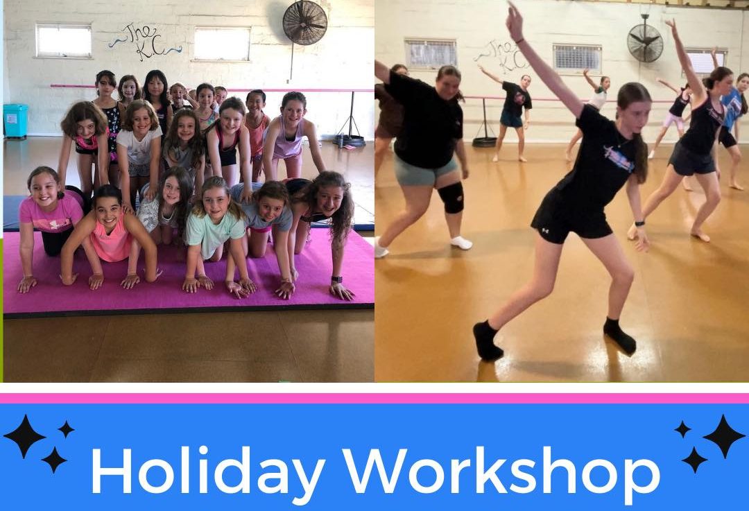 Montage banner for holiday workshop at Miss Zoe's School of Dance