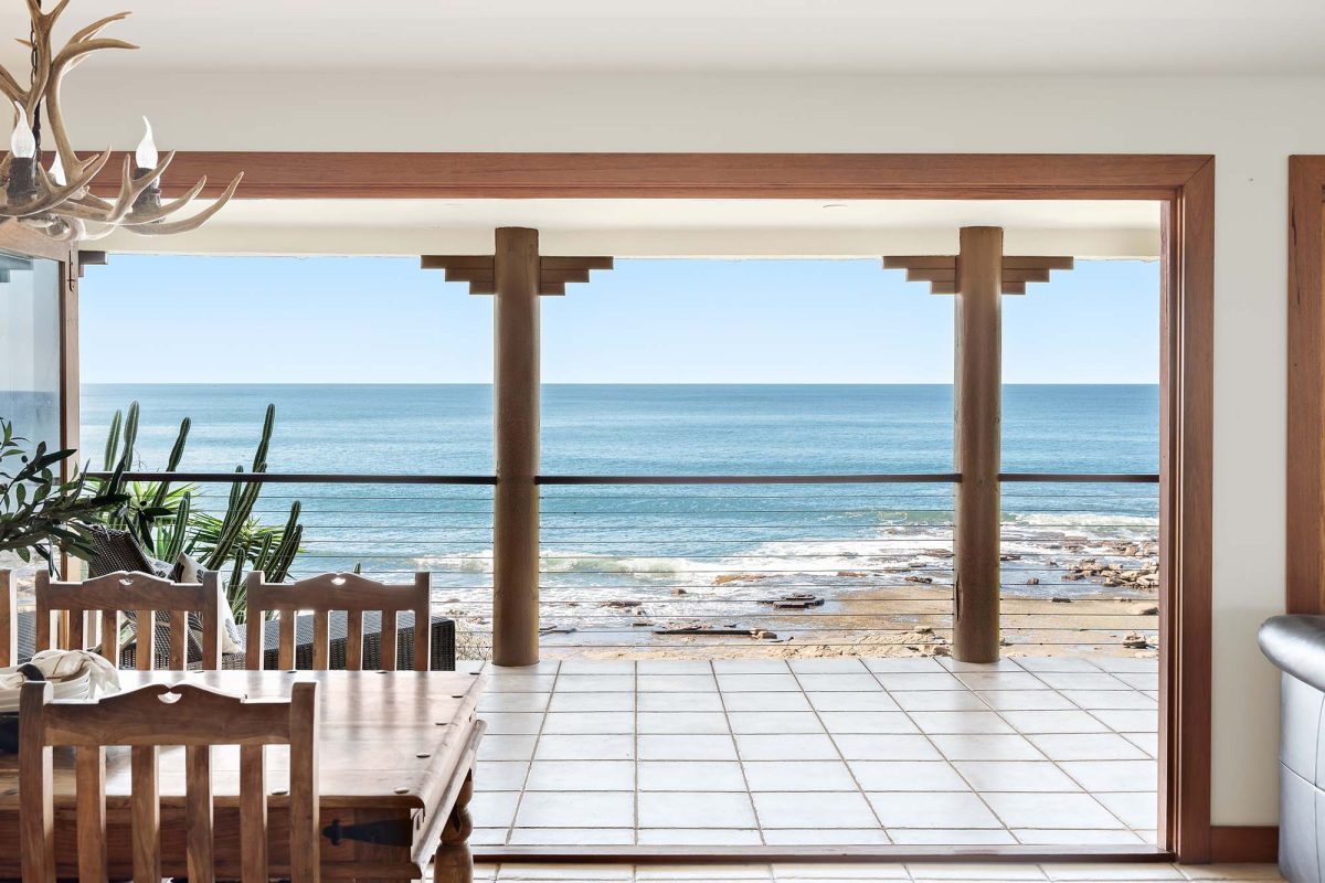 ocean view from terrace at 158 Paterson Road in Coalcliff