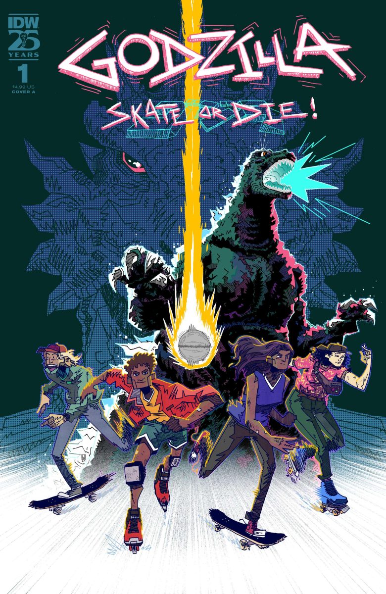 Cover of Louie Joyce's comic Godzilla Skate or Die