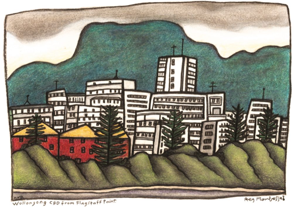 Stylised image of Wollongong CBD