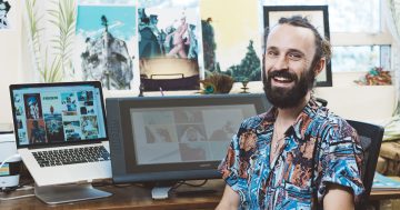 This Wollongong artist's epic Godzilla comic is based on true local story