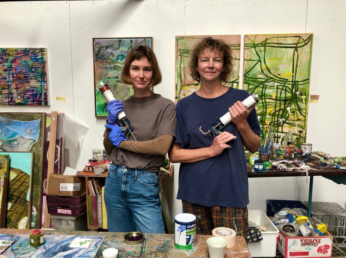 Artists Mignon Steele and Paige Northwood