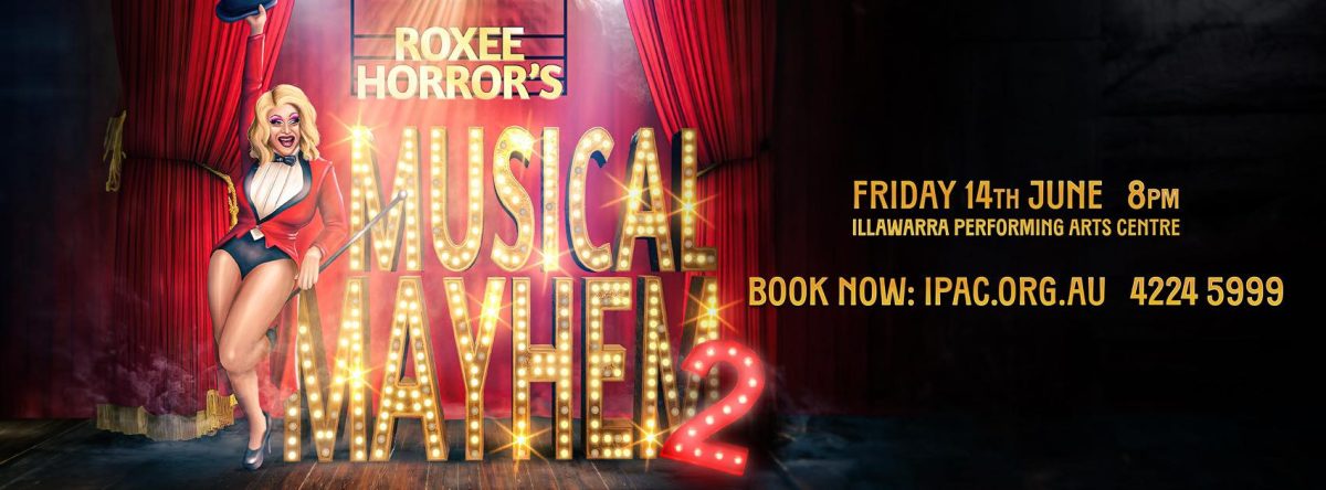 Banner for Roxee Horror's Musical Mahem 2 at IPAC