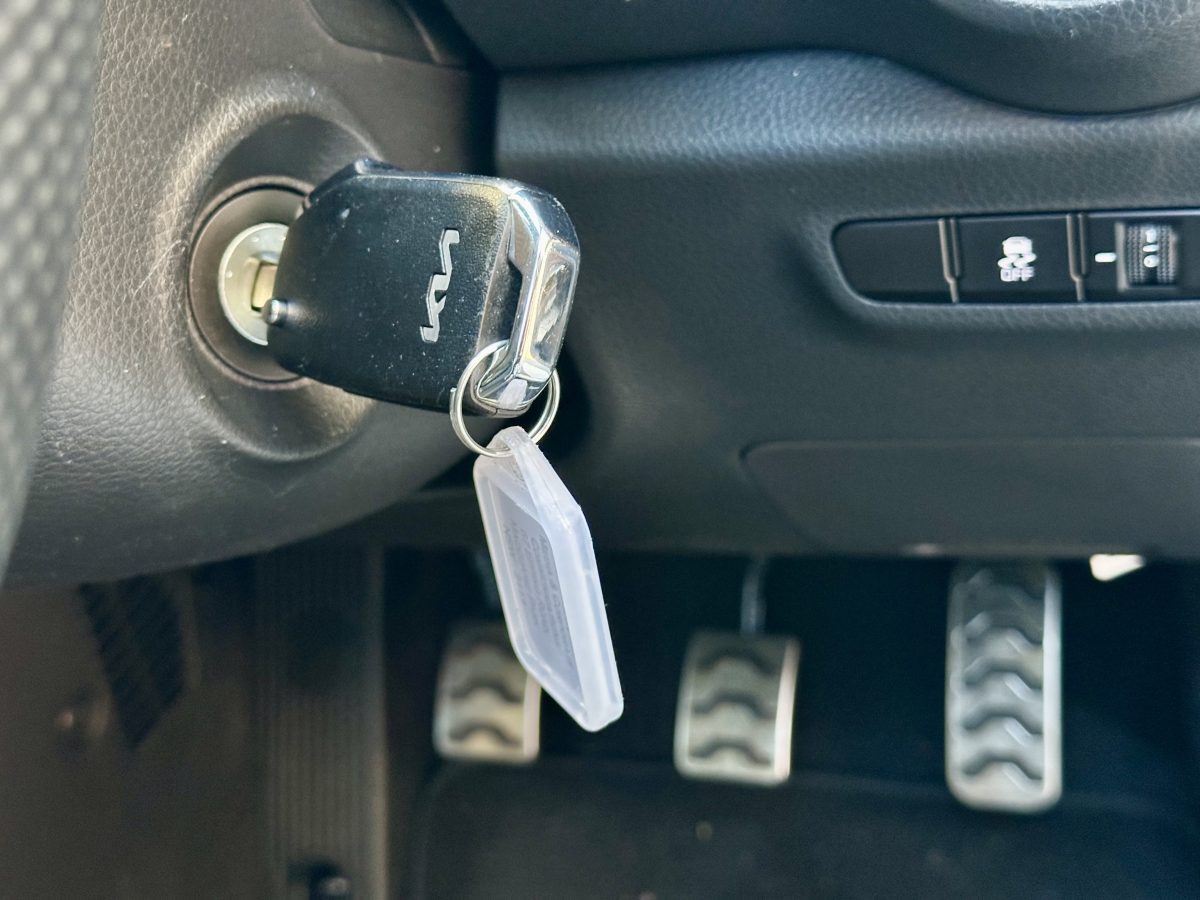 Car key and pedals