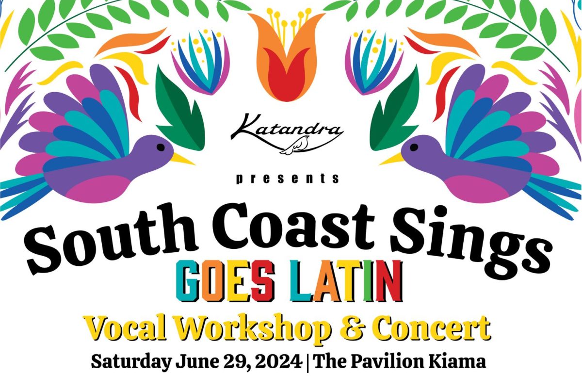 Banner for South Coast Sings Goes Latin event at Kiama Pavilion