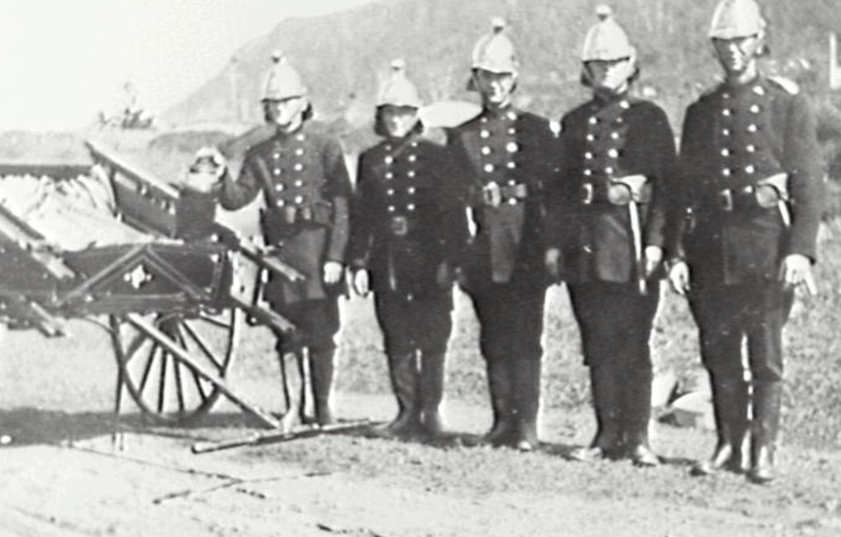 Historical photo of Coledale firefighters.