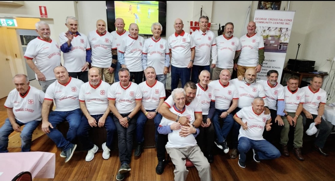 Former George Cross football players attended a reunion in Cringila on Friday, 12 July. Featured front and centre is 5-year-old Uncle Joe Magro. 